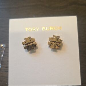 Tory Burch Gold Logo Studs
